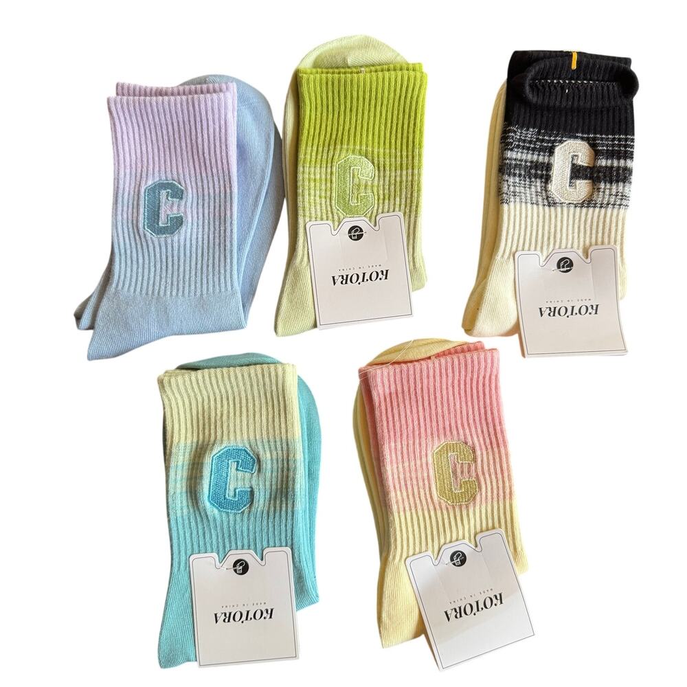 Multi-Pack Crew Socks by Kotora